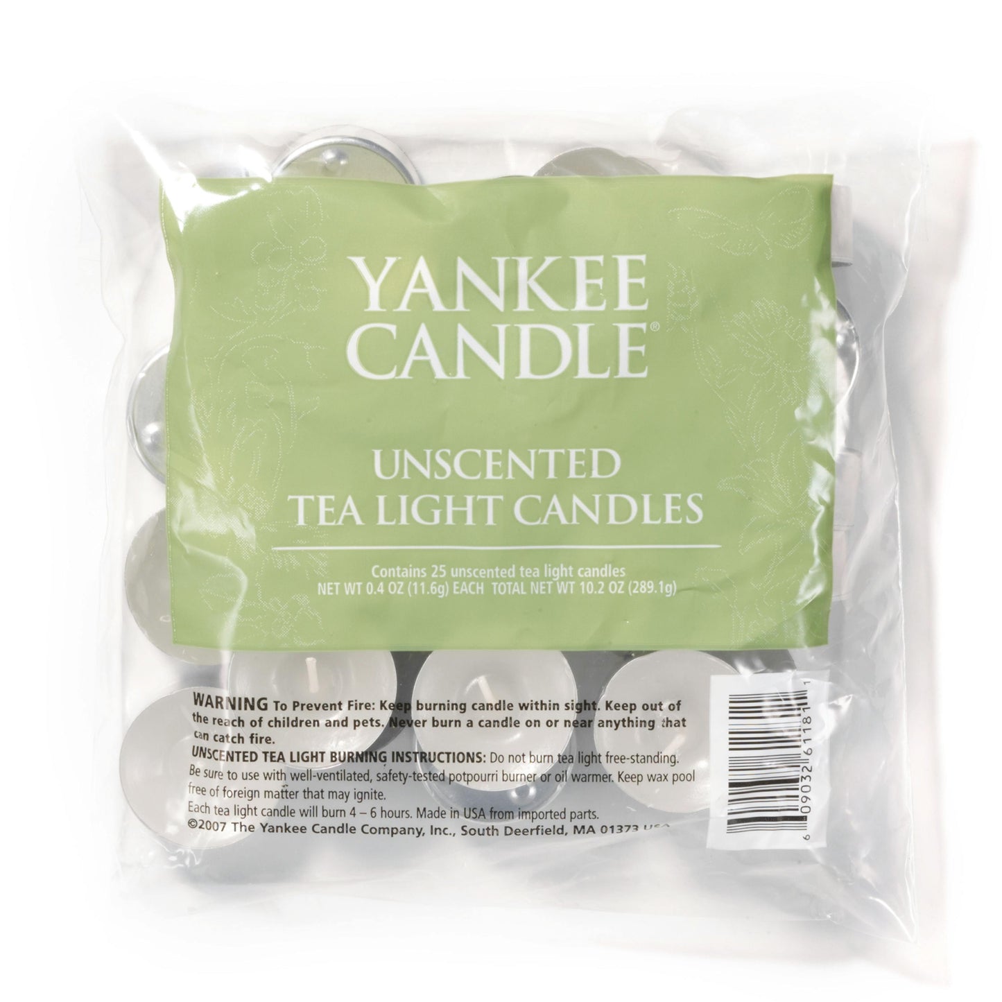 Unscented Tea Light Candles T3NO